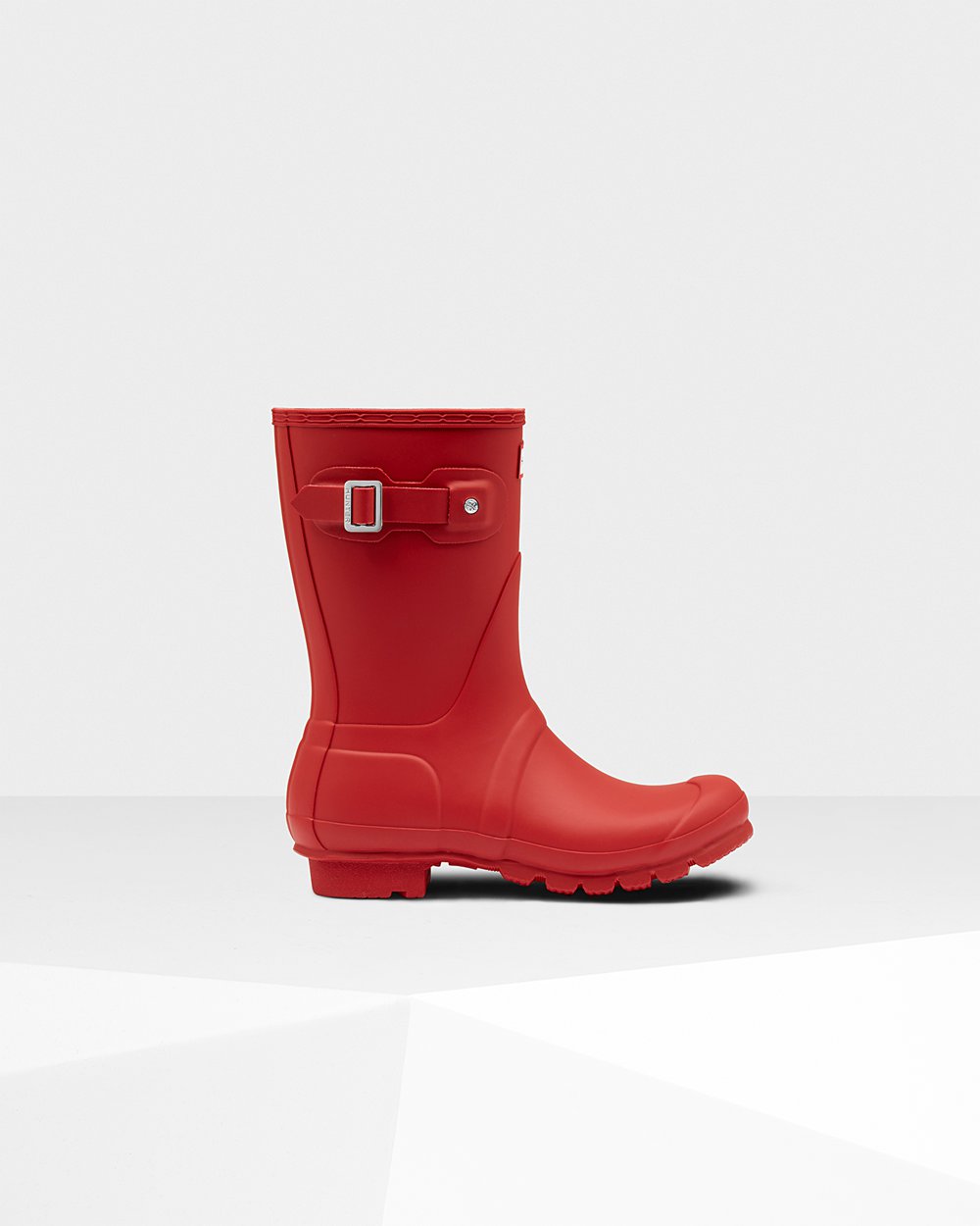 Hunter Original For Women - Short Rain Boots Red | India JCFHO4932